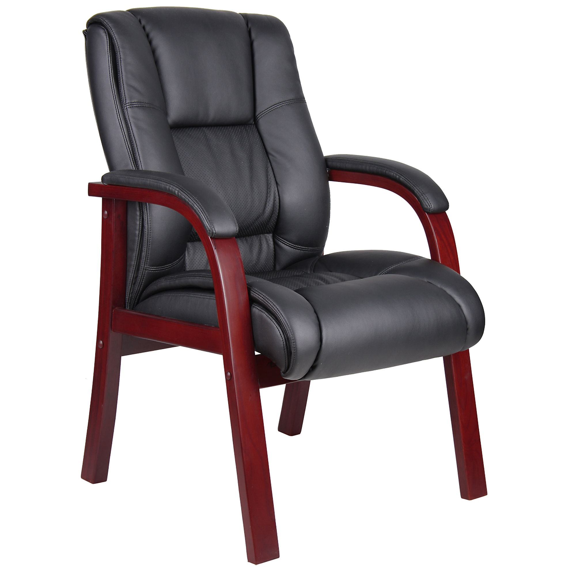 Norstar BOSS, Mid Back Wood Finished guest chair, Included (qty.) 1 Model# B8999-M
